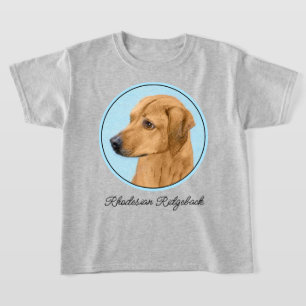 Camiseta Pintura Ridgeback da Rodésia - Arte Cachorra Origi