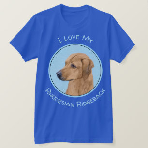 Camiseta Pintura Ridgeback da Rodésia - Arte Cachorra Origi