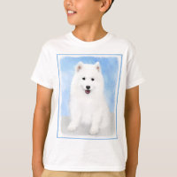 Pintura Samoyed Puppy - Arte Cachorra Original