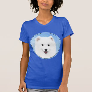 Camiseta Pintura Samoyed Puppy - Arte Cachorra Original
