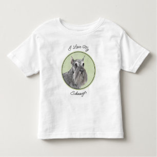 Camiseta Pintura Schnauzer (Giant, Standard) - Arte Canina