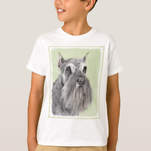 Camiseta Pintura Schnauzer (Giant, Standard) - Arte Canina