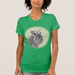 Camiseta Pintura Schnauzer (Giant, Standard) - Arte Canina