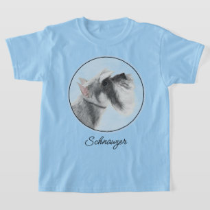 Camiseta Pintura Schnauzer (Giant, Standard) - Arte Canina