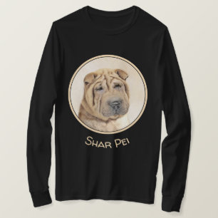 Camiseta Pintura Shar Pei - Arte Cachorra Original