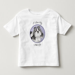Camiseta Pintura Shih Tzu - Arte Cachorosa Original