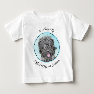 Camiseta Pintura Terrier russa negra - Cachorro original bo