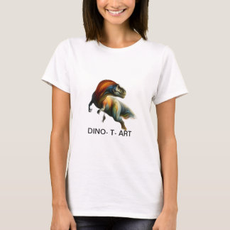 Camiseta 🦖 pintura tradicional de arte DINO-T