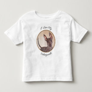 Camiseta Pintura Xoloitzcuintli - Arte Cachorra Original