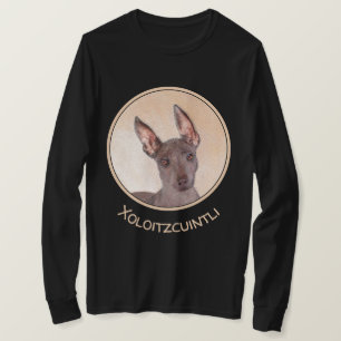 Camiseta Pintura Xoloitzcuintli - Arte Cão Original Cute