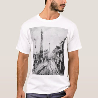 Camiseta Pinturas artísticas negras e brancas.