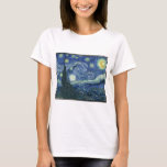 Camiseta Pinturas de Van Gogh:Starry Night Van Gogh<br><div class="desc">Aproveite a beleza das pinturas de Vincent Van Gogh a qualquer momento. Uma das pinturas mais famosas,  Starry Night Van Gogh é uma obra-prima clássica. Agora você pode apreciar Vincent Van Gogh Starry Night a qualquer momento.</div>