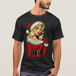 Camiseta Pinup de papais noeis: Glam de Arte Pop