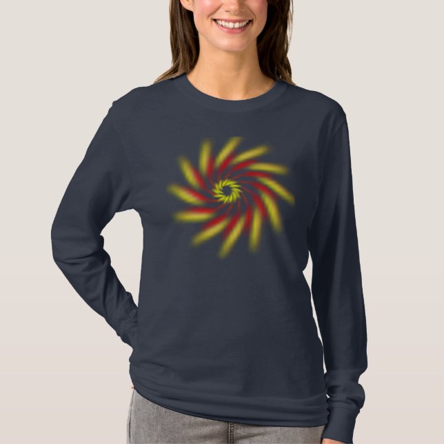 Camiseta - Pinwheel (escuro) (Frente)