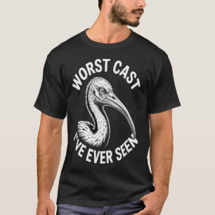Camiseta Pior Design de Pesca de Frango em Lixeira