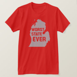 Camiseta Pior Estado de sempre (Michigan)