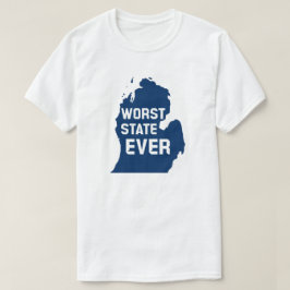 Camiseta Pior Estado de sempre (Michigan)