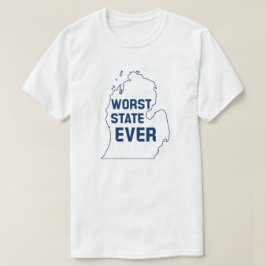 Camiseta Pior Estado de sempre (Michigan)