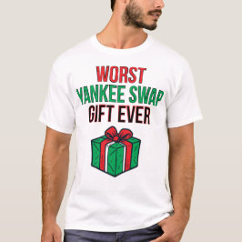 Camiseta Pior presente de Yankee Swap já visto