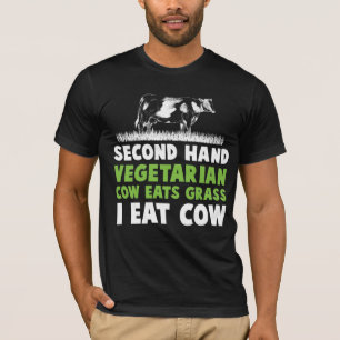 Camiseta Pior Vaca Vegetariana Anti Vegan