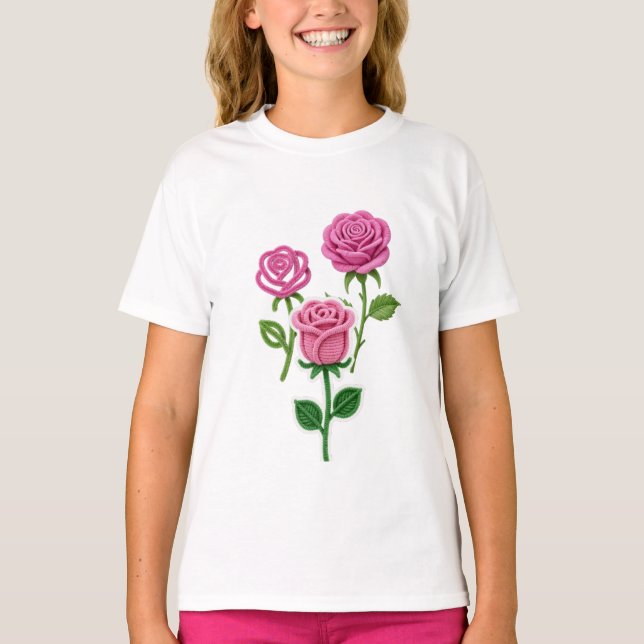 Camiseta Pipe Cleaner Flower (Frente)