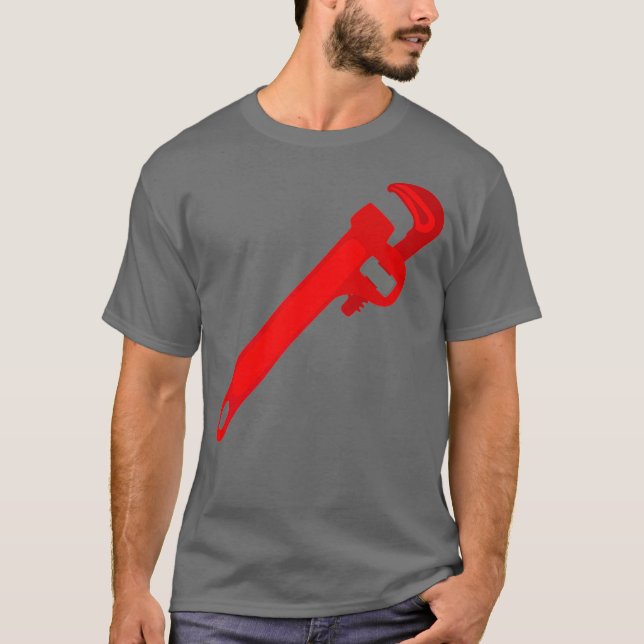 Camiseta Pipe Wrench Plumber Tool Premium (Frente)