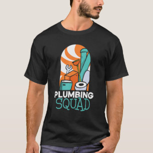 Camiseta Pipefitter de Canalizador de Esquadrão de Canaliza