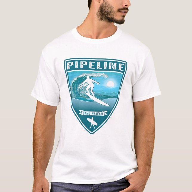 Camiseta Pipeline Oahu Hawaii (Frente)