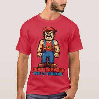 Camiseta Pipes e Punhos O Canalizador Irritado