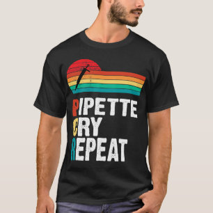 Camiseta Pipeta Repetir PCR Retro DNA Vintage