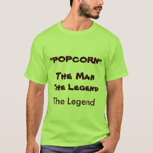 Camiseta "PIPOCA", a legenda, homem, a legenda