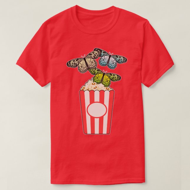 Camiseta Pipoca de Borboleta (Frente do Design)