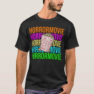 Camiseta Pipoca de Filme de Terror Engraçado Amante de Film