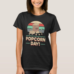 Camiseta Pipoca Dia Cinema Filme Snack Pop Filme Ideia do p