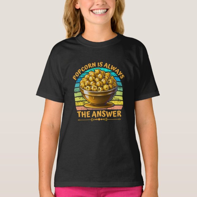 Camiseta pipoca é sempre a resposta (Frente)