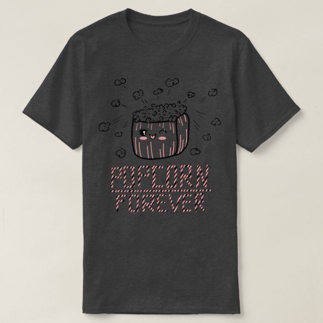 Camiseta Pipoca para sempre (Frente do Design)