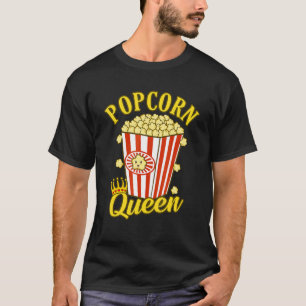 Camiseta Pipoca Rainha Popcorns Gráfico de Comida