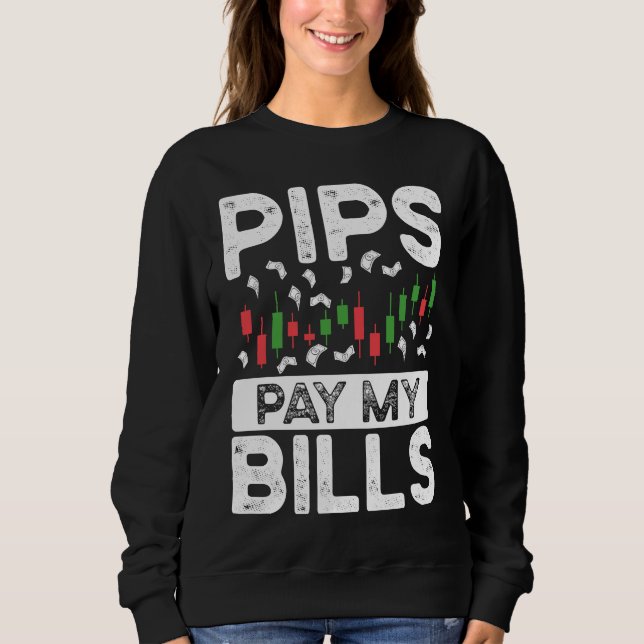 Camiseta Pips Pagam Minhas Contas BACKPRINT Forex (Frente)