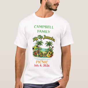 Camiseta Piquenique familiar jamaicano