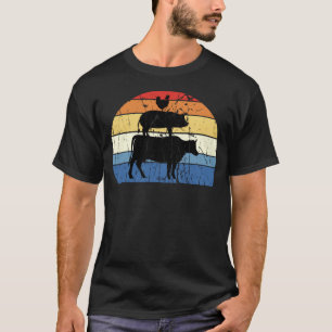 Camiseta Pirâmide Alimentar Vintage Carnívoro Comedor de Ca
