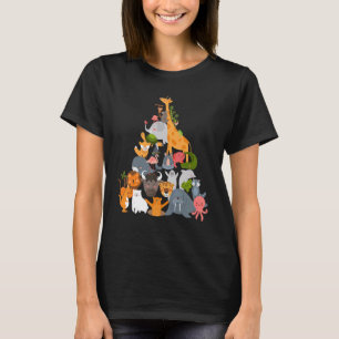 Camiseta Pirâmide de Animais da Viagem ao Zoológico