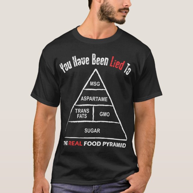 Camiseta Pirâmide de comida (Frente)