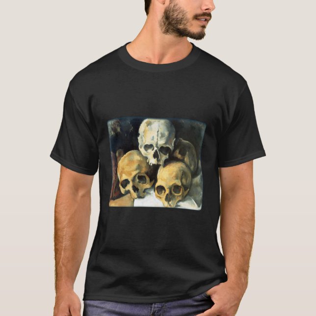 Camiseta Pirâmide Dos Skulls Poste-Impressionista Francês P (Frente)