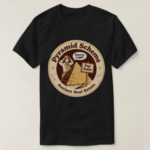Camiseta Pirâmide Esquema Arqueologia Engraçada