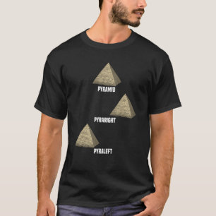 Camiseta Pirâmide Piraright Pyraleft Antigo Egito