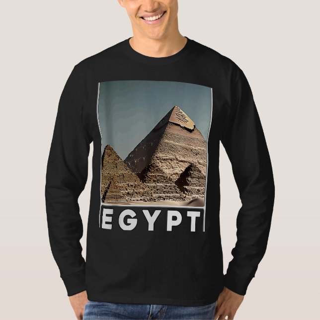 Camiseta Pirâmides de Giza Cairo Egito (Frente)