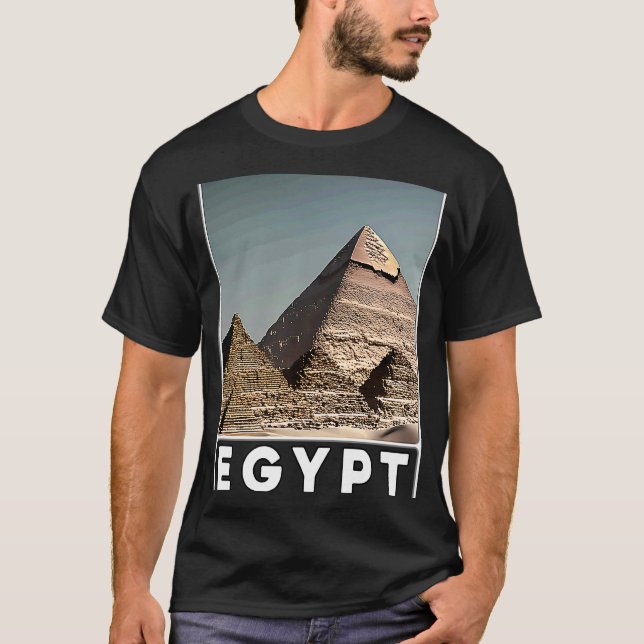 Camiseta Pirâmides de Giza Cairo Egito (Frente)