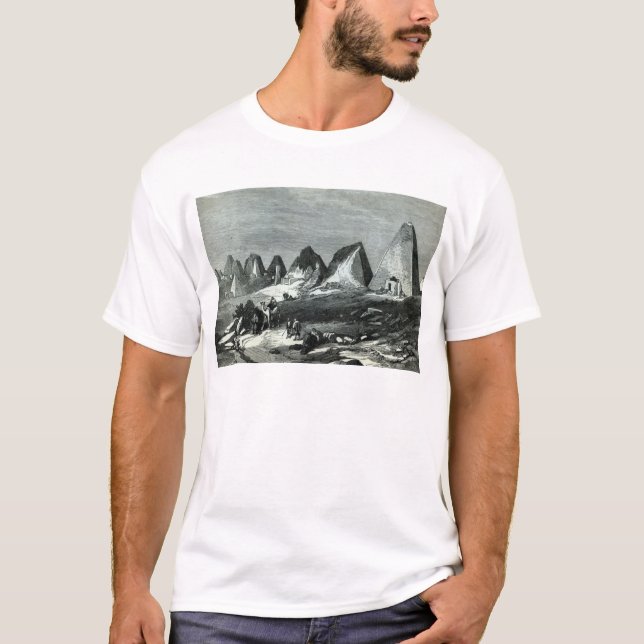Camiseta Pirâmides de Meroe, no Nile (Frente)