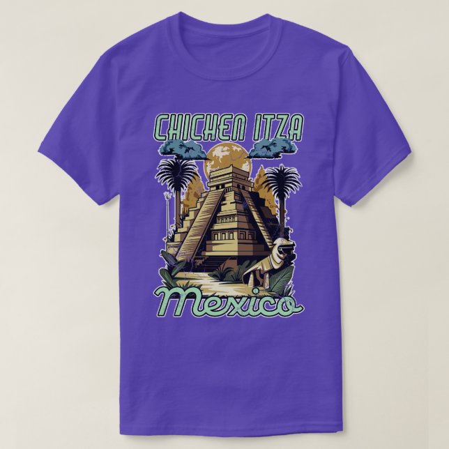 Camiseta Pirâmides do México Chichen Itza (Frente do Design)