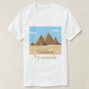 Camiseta Pirâmides Douradas – Mistérios do Antigo Egito